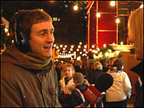 Matt White at the Christmas Market