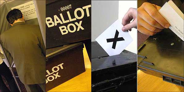 Voting ballots and booths