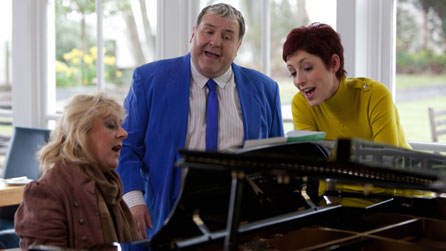 Connie Fisher singing with Russell Grant