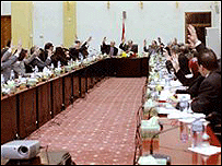 Gabinete do Iraque vota proposta