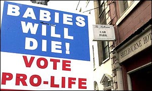 Vote pro-life poster