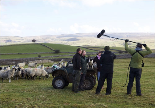 A BBC film crew