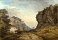 Cresswell Crags, Derbyshire (1785) by Samuel Hieronymous Grimm 1733-1794, copyright Tate 2005