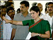 سونیا گاندھی کی بیٹی پریانکہ