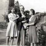 Sheila Fenn Evacuee in Aberdare, South Wales, June 1940 with Lynn & Gwen Morris