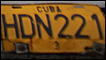 A Cuban taxi number plate