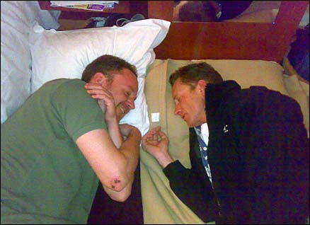 Ben Dirs and Rob Hodgetts, Paris, England's victory against France