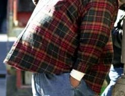 Close up of fat stomach