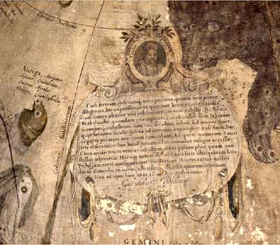 European globe with constellations in Arabic