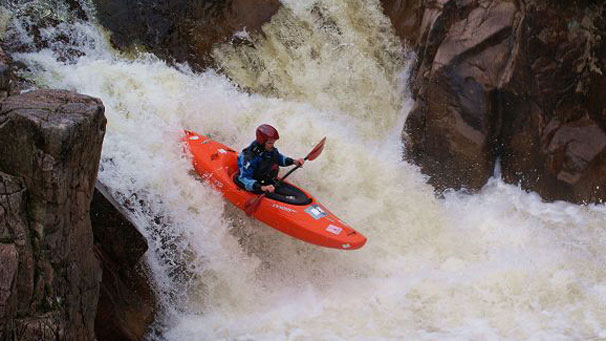 The race was for two-man teams over a stretch of the river.
