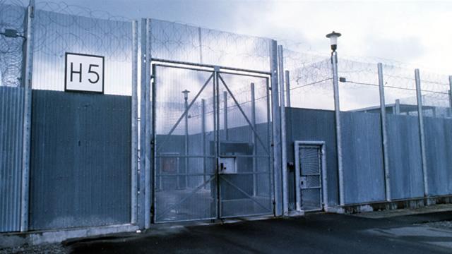 Entrance to H-Block 5 at the Maze Prison
