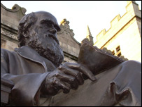 Charles Darwin statue