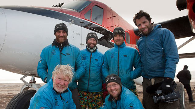 The crew back in Resolute