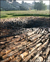 Turning by Chris Drury (detail)