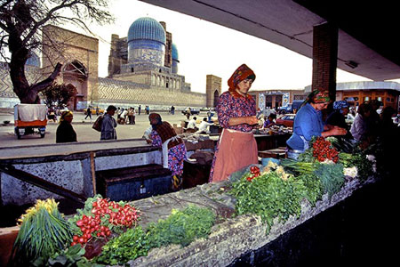 Market stall, photo by Tom Ang