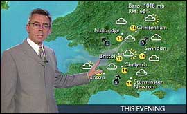 Richard at the weather map
