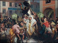 Painting by Robert William Buss of The Mock Mayor 