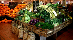 Inside Darts Farm Shop, winner of best food retailer.