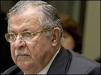 Irak Cumhurbaşkanı Celal Talabani