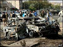 Hiện trường một vụ đánh bom ở Mosul