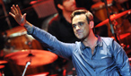 Robbie Williams performs at BBC Electric Proms 2009