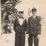Len Thacker, left, with John Bray in Malta, believed to be 5.5.1944.
