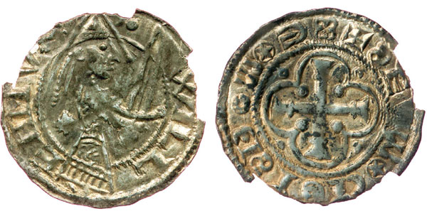 Silver penny of William of Aumale, Earl of York (1138-1179)