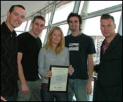 The Exit production team with Mark Kermode