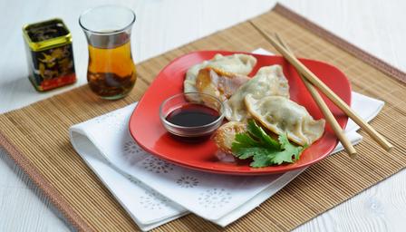 Pork potsticker dumplings