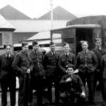 Leslie Ford is third from right in this group at RAF Valley in 1941