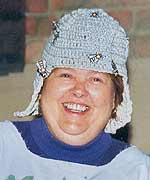 Actress dressed as a Wasp Lady