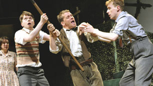 Jamie Beddard in action as Mr. Johnny in Carrie's War