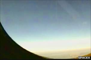 A view from inside Dragon during the flight. Will astronauts soon see this?