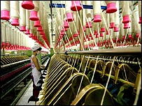 Çin'de tekstil fabrikası