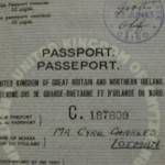 The special passport issued to Cyril to use in Lisbon...as a civilian.