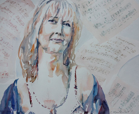 Portrait of Caryl Parry Jones by Carolyn Merrifield