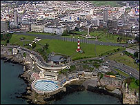 Aerial view of Plymouth Hoe