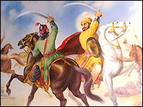 Guru Govind Singh Ji in battle