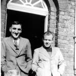 Taken at 20 Duke Street (no longer there) about 1945/46. It shows Lydia and her sister Rosemary. Uncle Bob is on the right (he was in the navy during) the war. The other gentleman is Jimmy Hogbin.