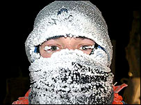 Kev O'Donnell in the Antarctic