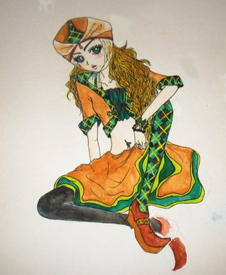 An outfit inspired by exotic fashion