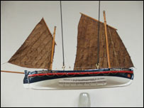 Model of lifeboat in the Church