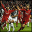 Liverpool comemora vitória sobre o Juventus