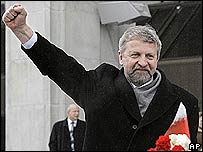 Аляксандр Мілінкевич на мітингу в Білорусі