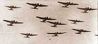 German bombers over Britain