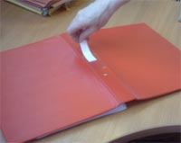 Label your portfolio folder