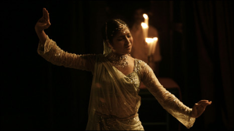 Maayan Sankar performs a Kathak dance at the Khai Fest