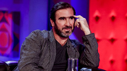 Eric Cantona on Friday Night With Jonathan Ross (image: BBC/Hot Sauce)