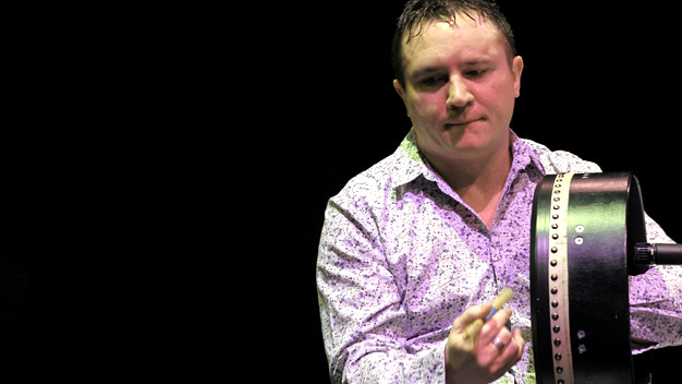 John Joe Kelly at Celtic Connections opening concert at the Glasgow Royal Concert Hall. Photo by Louis Decarlo.