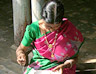A Tamil lady inside a Tamil house in the south of India